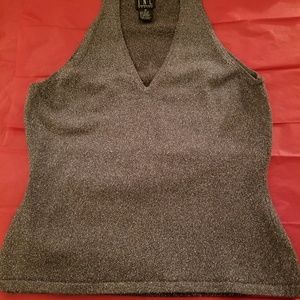 Pewter grey metallic haltar  tank